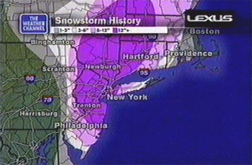 Snow storm, December 30, 2000 - Storm Summary